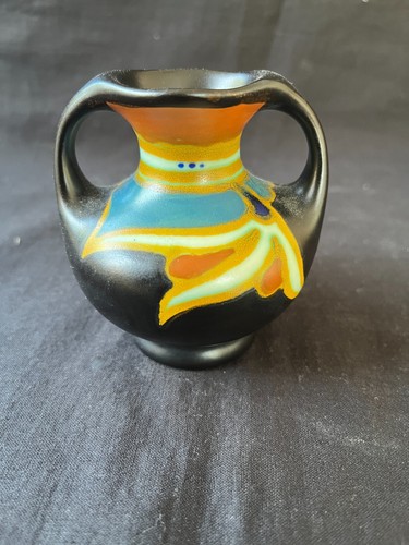 Lot de 7 vase plat miniature hollandais Gouda / Arnhem - bol. Fond tout marqué - Photo 8 sur 9