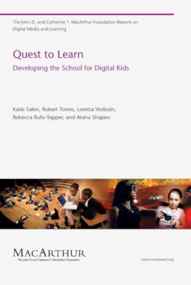 Quest to Learn: Developing the School for Digital Kids - Paperback NEW Salen, Ka
