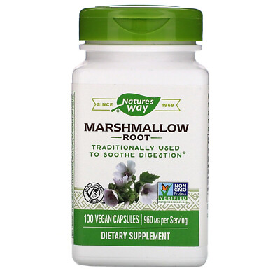 Eibischwurzel 960mg, 100 vegane Kapseln - Nature's Way
