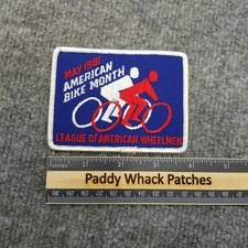 League Of American Wheelmen 1981 American Bike Month Patch LAW