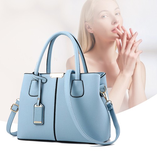 Frauen PU Leder Schulter Umhängetasche Arbeit Reisen Damen Frauen Handtasche Handtasche - Bild 8 von 8