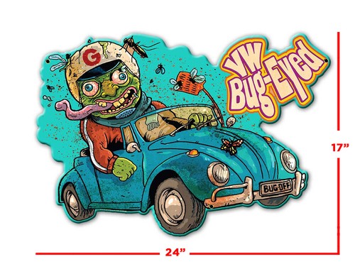 Fearsome Weirdos Haunted Heaps Vintage Styled Metal Signs - Monsters Cars - Picture 4 of 7