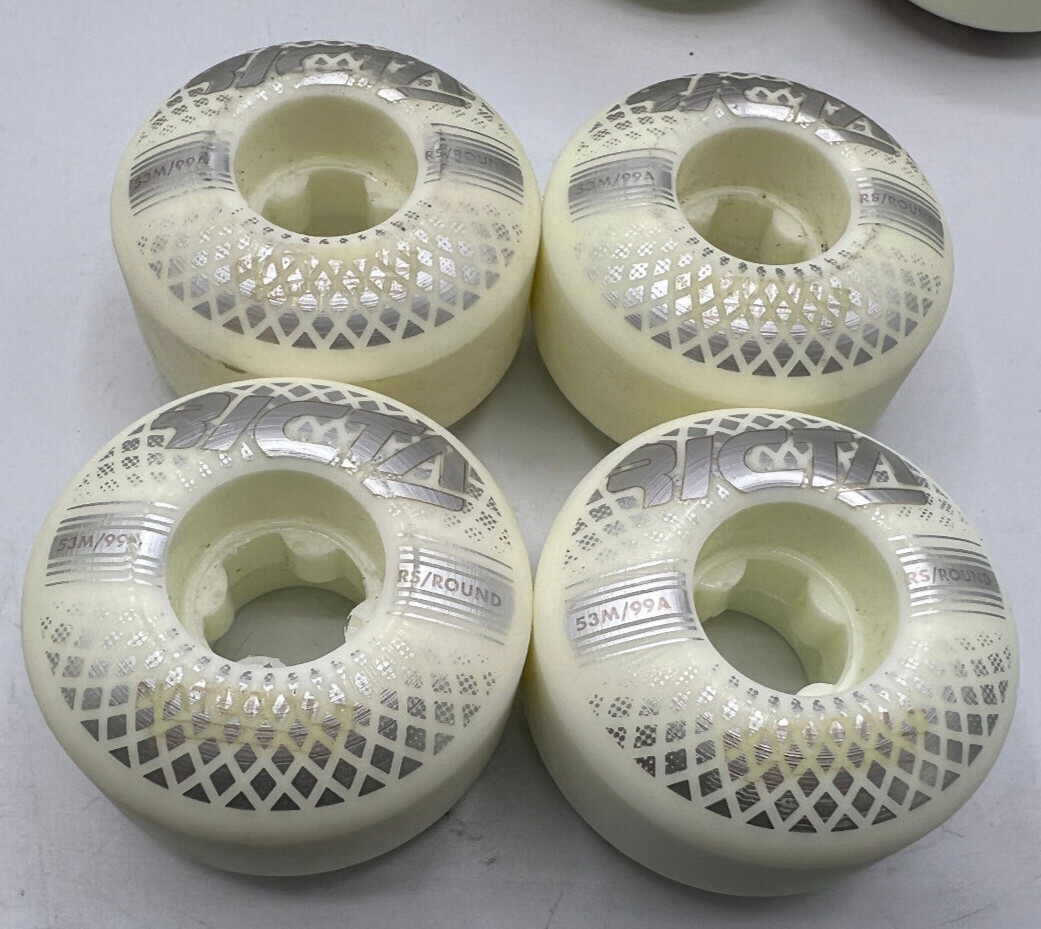 Wheels Reflective Naturals Round 53mm 99a White