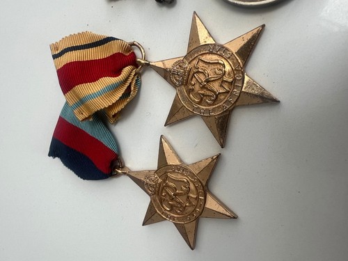 SET OF 4x WW2 MEDALS INC SOUTH AFRICA SERVICE - EACH ENGRAVED 222747 W.R BRODIE - Picture 3 of 9