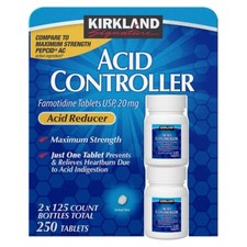 Kirkland Signature Acid Controller Famotidine 20mg-Maximum Strength 250 Tablets