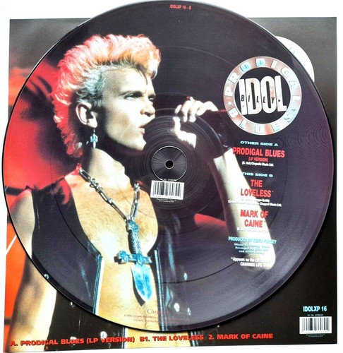 New / Mint Billy Idol Prodigal Blues 12" VINYL PICTURE PIC DISC - Picture 2 of 2