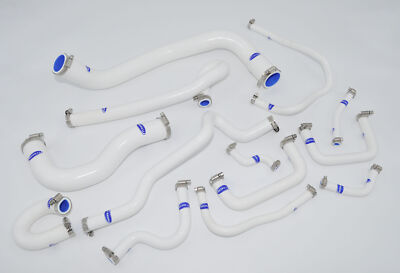 WHITE SKYLINE R33 R34 RB25DET GTR 25T GTS-4 ECR33 Silicone Radiator Hose Kit