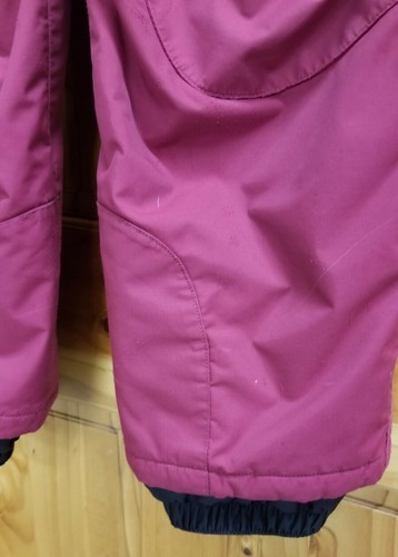 Patagonia Snowbelle Insulated Snow Pants Girls Kids Size 12 Cranberry Maroon - Picture 3 of 10