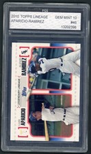 2010 Topps Lineage Luis Aparicio Alexei Ramirez White Sox #46 FGS 10 GEM MINT