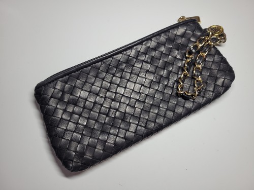 Lauda Del Cucio Firenze Black Genuine Leather Zip Around Wallet Purse Clutch Bag - Picture 11 of 11
