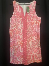 Lilly Pulitzer NEW Ryder Shift Pink Pout Dress Coastal Beach Tropic Y2K - SZ 16