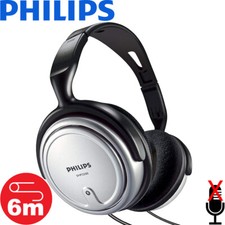 Philips SHP2500 HiFi TV Stereo Fernseher Over Ear Kopfhörer 6m Kabel 3,5mm Klink