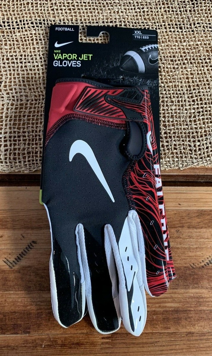 Nike Atlanta Falcons Vapor Jet Football Gloves Size 2XL NFL Red