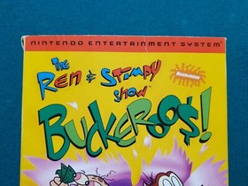 Ren & Stimpy Show Buckeroos NES Nintendo Box and Cart only -near mint +free case