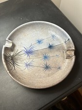 Mid Century Modern Bitossi Blue Ashtray 1960