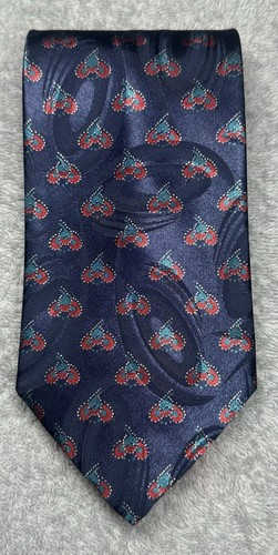 Christian Dior Neckwear Men’s Polyester Tie Blue Printed Abstract 3.75” in - Picture 3 of 14
