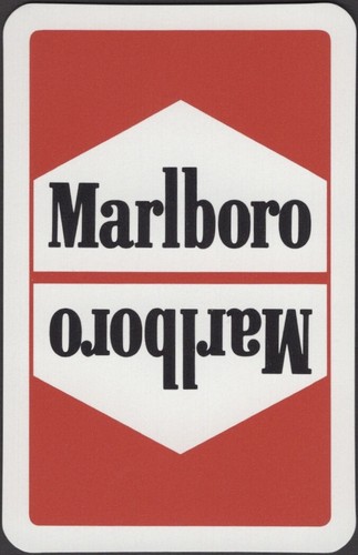 Tarjetas de Juego Tarjeta Única Antigua MARLBORO CIGARRILLOS Publicidad Fumar Tabaco D - Imagen 2 de 3