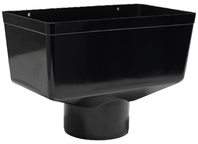 Outside Gutter Hopper 110mm Large Down Pipe Gutter Hopper Head in Black | eBay UK