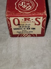 QRS Word Roll 3252 Sidewalks of New York Player Piano Roll