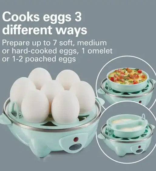 7-Pod Electric Egg Cooker for Perfect Hard Boiled Eggs Fast 7-Pod Electric Egg Cooker for Perfect Hard Boiled Eggs Fast