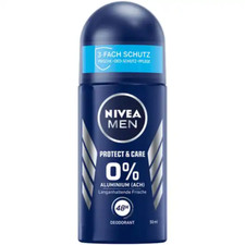 Nivea Men PROTECT  CARE roll-on deodorant 50ml 0 ALUMINUM FREE SHIPPING