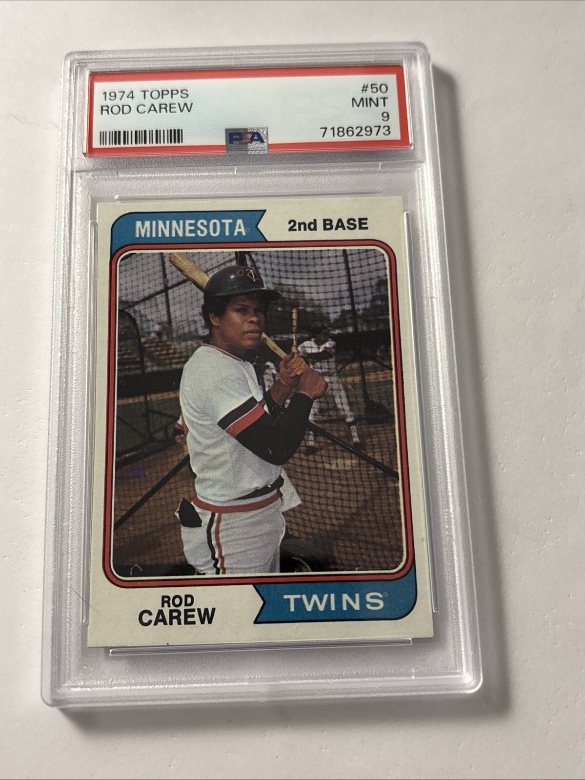 1974 TOPPS #50 ROD CAREW TWINS HOF PSA 9