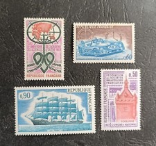 1973 Timbre France Neuf .Y&T N 1760,1761,1762,1763,non oblitérés,Très bon état.