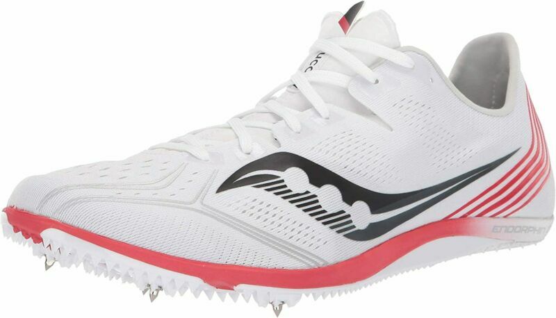 Saucony Men's Endorphin 3 Track Shoe 11.5, White/Vizi Red Zaskakująca wyjątkowa wartość, wyprzedaż