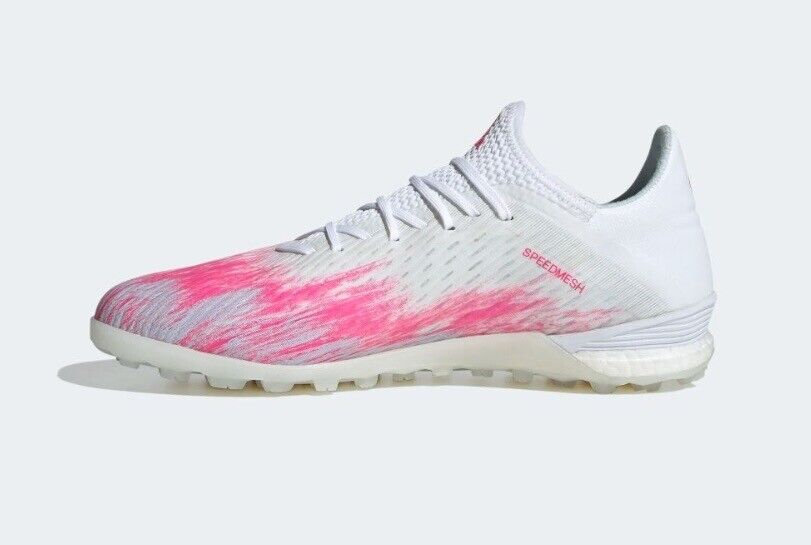 Adidas X 19.1 TF Turf Soccer Cleats Shoes White Pink EG7135 Adidas X 19.1 TF Turf Soccer Cleats Shoes White Pink EG7135
