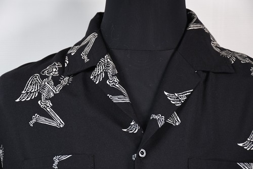 OTHER CUBAN SHIRT SKELETON COWBOY size S - Picture 3 of 9