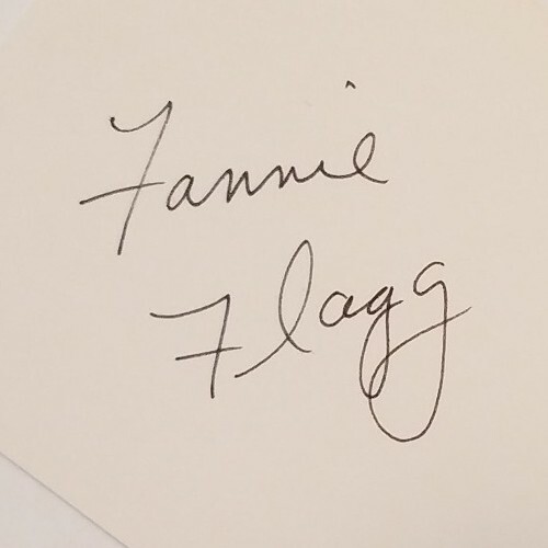 Fannie Flagg Actress Comedian Author Autographed Signed 3X5 Index Card - Foto 1 di 2