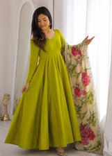 Indian Bollywood Anarkali Gown Designer Salwar Kameez Pakistani Dress Suit Party