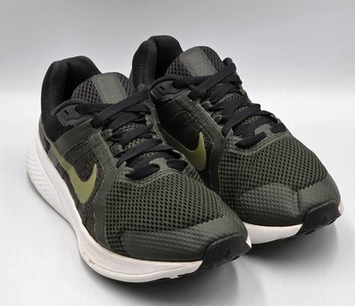 Nike Run Swift 2 Mens 8.5 Olive Green Black Running Shoes DH5429-301 Sneakers