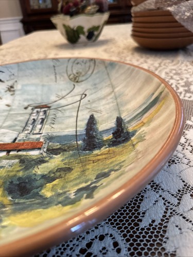Vintage Unused Williams Sonoma Marc Lacaze 14" Pasta Serving Bowl Italy 2008 - Picture 3 of 14