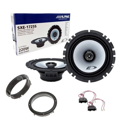 Kit 2 Alpine 16,5 cm Auto Lautsprecher Front Heck Coaxial 2-Wege 4 Ohm SXE-1725S