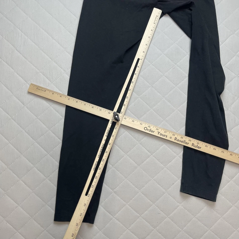 Victoria's Secret PINK Leggings Womens Large Black Pink Yoga Foldover Sequin - Image 3 of 4