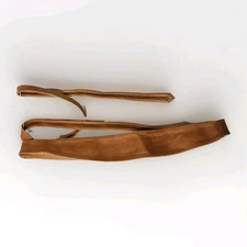 Ada Leather Obi Wrap Belt Camel Brown One Size Sash Versatile Waist Defining