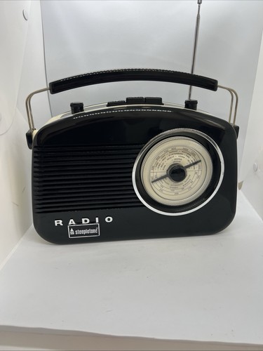 Steepletone Brighton Radio Retro Vintage Style - Cream & Black FM MW LW VGC - Picture 3 of 10