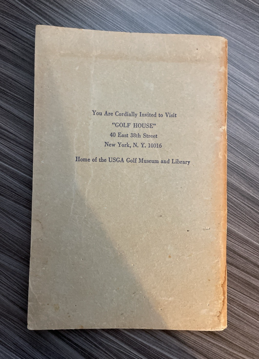 VTG Official The Rules of Golf 1965 USGA Approved, 93 Pages