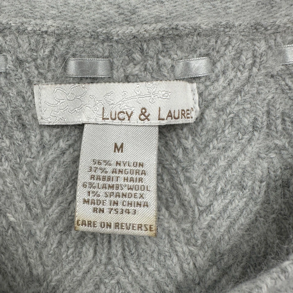 Женский мягкий свитер для девочки Balletcore размер M романтическая ангорская смесь женский изящный - Изображение 3 из 4