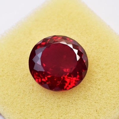36 Ct Round Shape Red NATURAL Ruby CERTIFIED Loose Gemstone For Her/Him