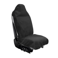 Car Towel Seat Cover, Waterproof Sweating Towel Non-Slip Front Seat Black