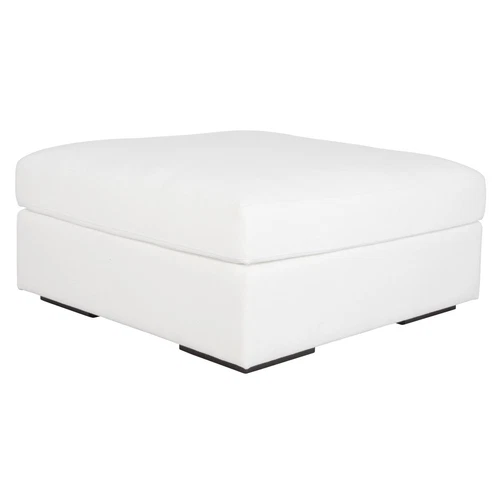 Uttermost Refuge Arctic White Sofa Ottoman - Picture 2 of 2
