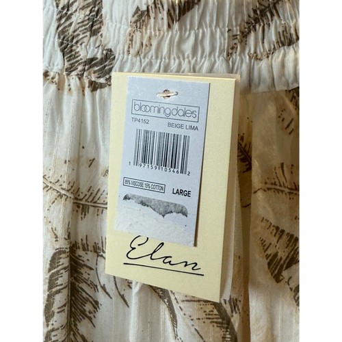 Elan Lima Printed Tiered Maxi Skirt Women’s Size Large Beige Boho Resort Wear - Picture 7 of 12