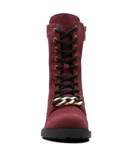 NUEVO EN CAJA Clarks Damas ORINOCO 2 ESTILO Merlot Gamuza Botines Reino Unido Talla 6.5 D EU 40 - Imagen 5 de 7