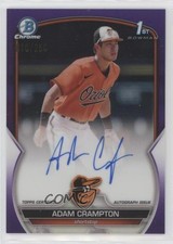 2023 Bowman Chrome Prospect Purple Refractor 10/250 Adam Crampton Auto 09wc