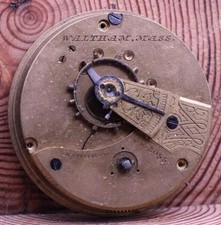 WALTHAM POCKET HOME WATCH Co. KEYWIND MOVEMENT 18s 7j 3573055 JV 