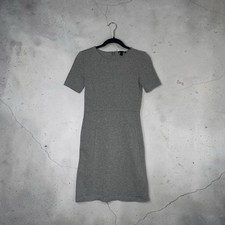 J.Crew Short Sleeve Dress Size 0 Grey Mini Casual Cotton Dress