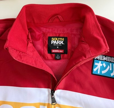 South Park x Members Only 8-Bit Graphic Windbreaker Bomber Jacket
