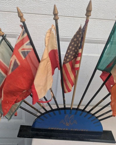 Vintage American Airlines Flag Holder Display - Picture 3 of 10